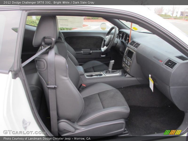 Bright White / Dark Slate Gray 2012 Dodge Challenger SRT8 392