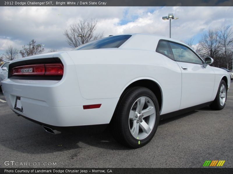 Bright White / Dark Slate Gray 2012 Dodge Challenger SXT