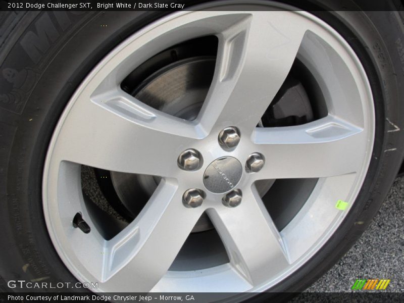 Bright White / Dark Slate Gray 2012 Dodge Challenger SXT