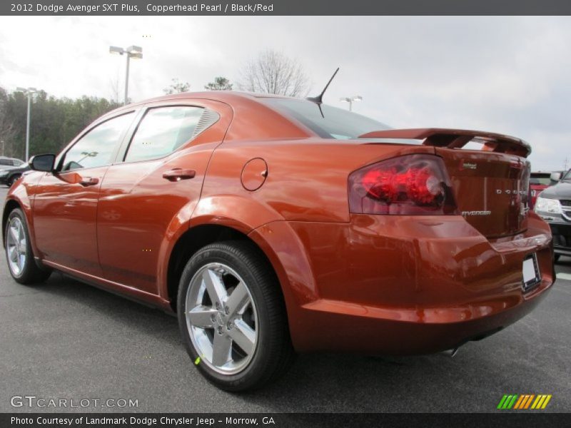 Copperhead Pearl / Black/Red 2012 Dodge Avenger SXT Plus