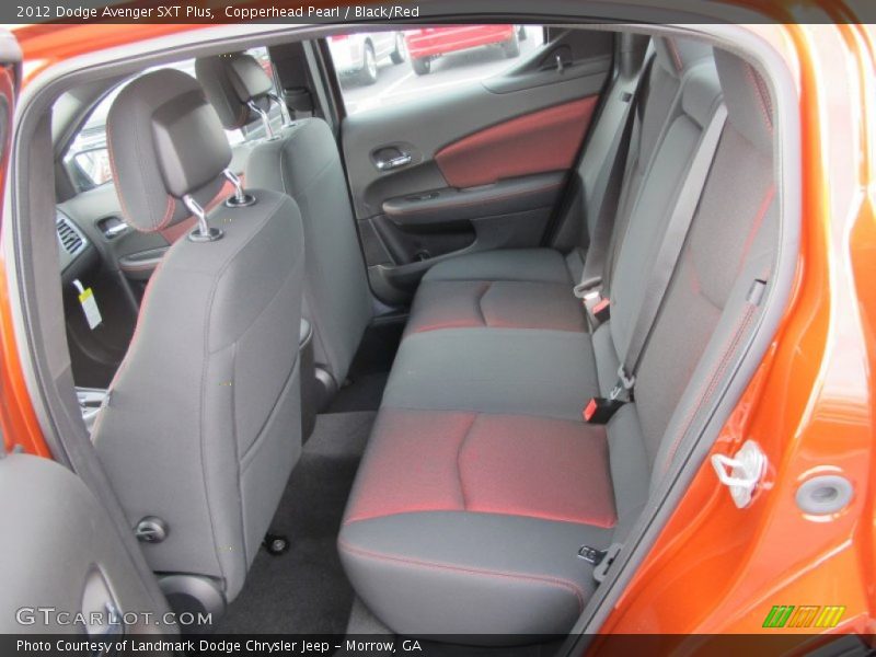 Copperhead Pearl / Black/Red 2012 Dodge Avenger SXT Plus