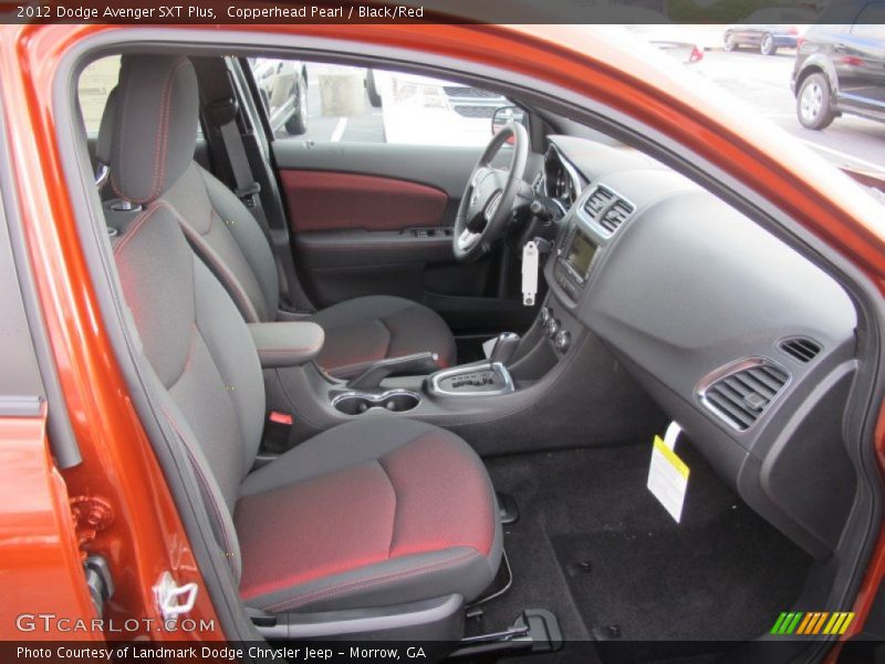 Copperhead Pearl / Black/Red 2012 Dodge Avenger SXT Plus