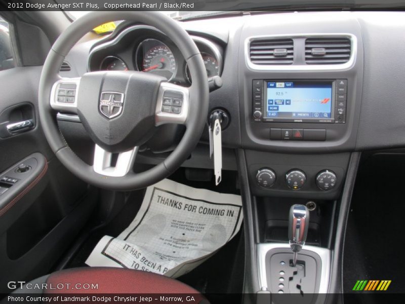 Copperhead Pearl / Black/Red 2012 Dodge Avenger SXT Plus