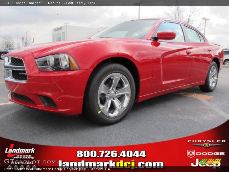 Redline 3-Coat Pearl / Black 2012 Dodge Charger SE