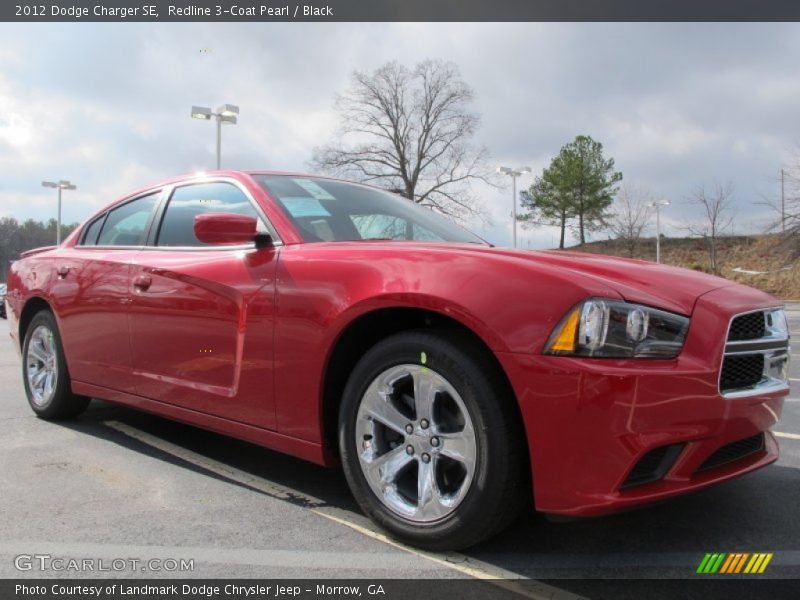 Redline 3-Coat Pearl / Black 2012 Dodge Charger SE