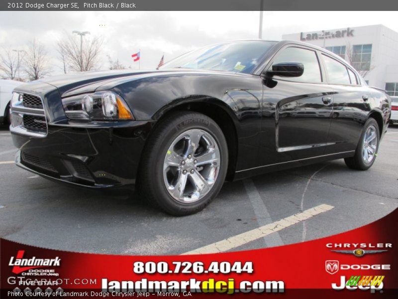 Pitch Black / Black 2012 Dodge Charger SE
