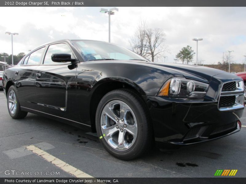 Pitch Black / Black 2012 Dodge Charger SE