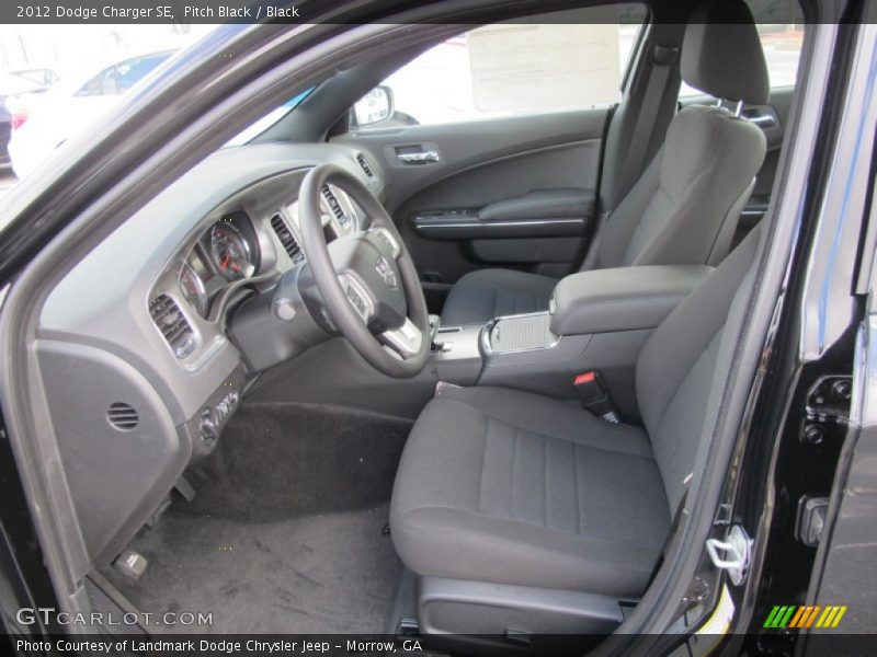 Pitch Black / Black 2012 Dodge Charger SE