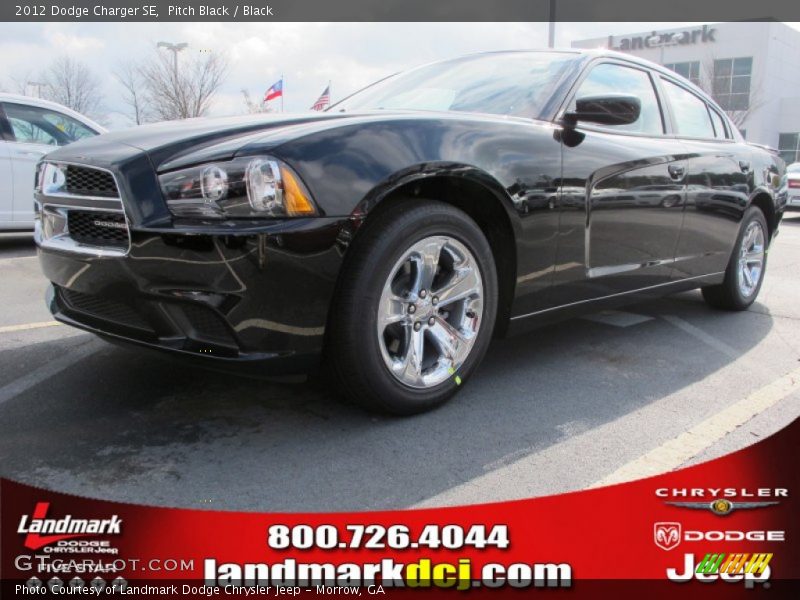 Pitch Black / Black 2012 Dodge Charger SE