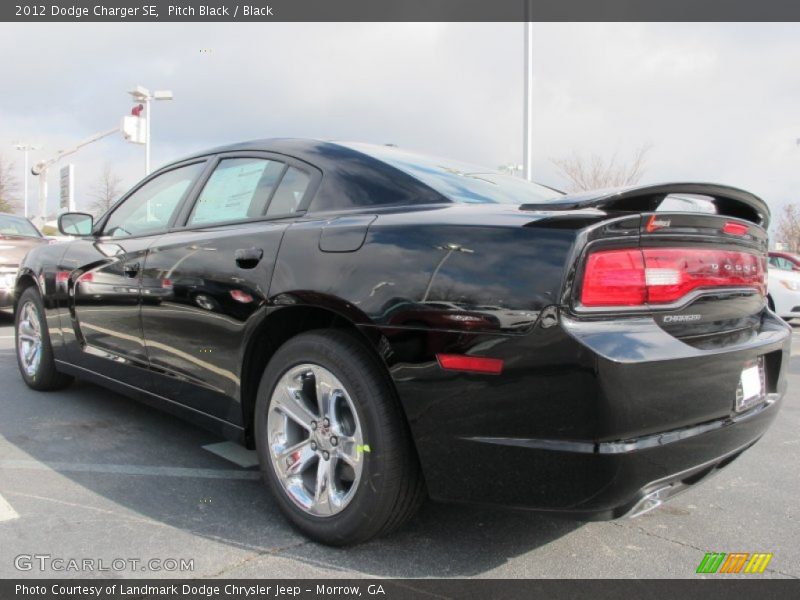Pitch Black / Black 2012 Dodge Charger SE