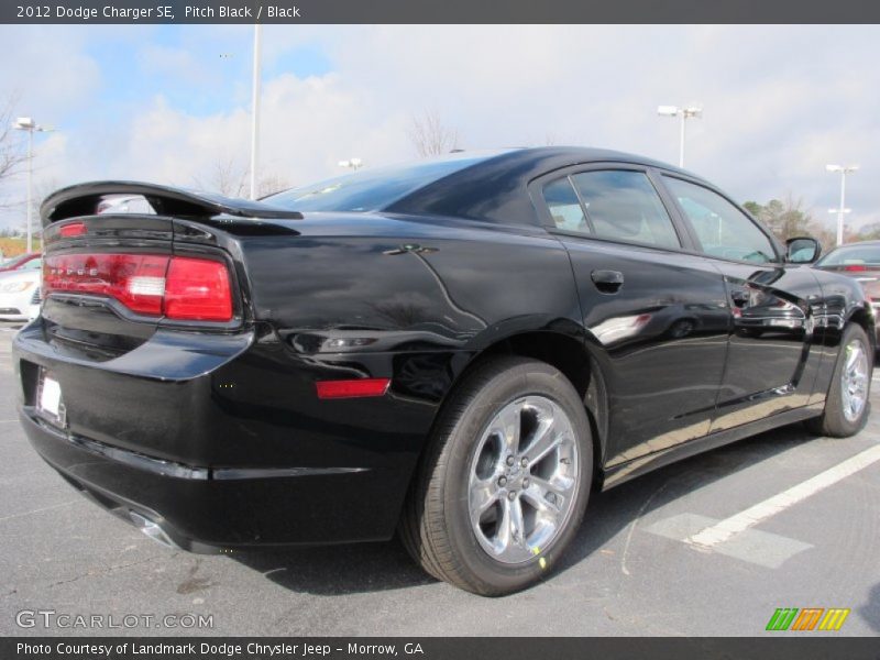 Pitch Black / Black 2012 Dodge Charger SE