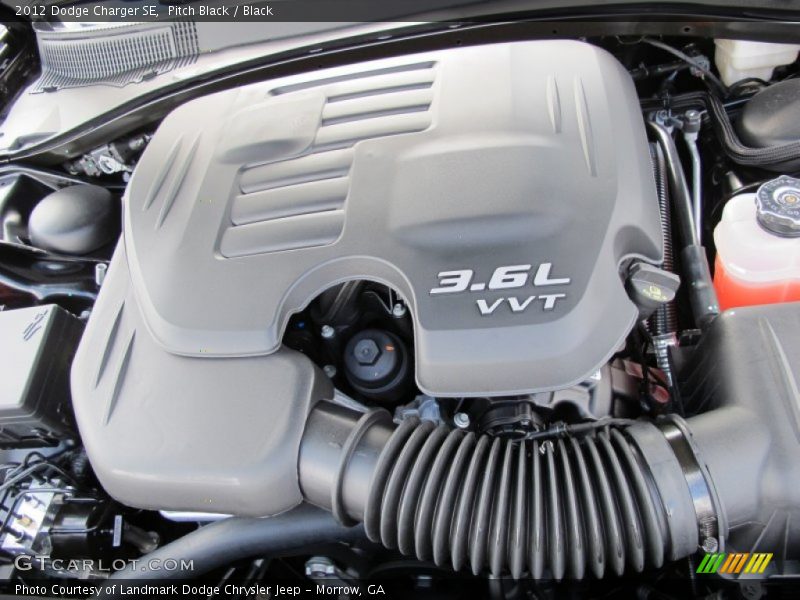 Pitch Black / Black 2012 Dodge Charger SE