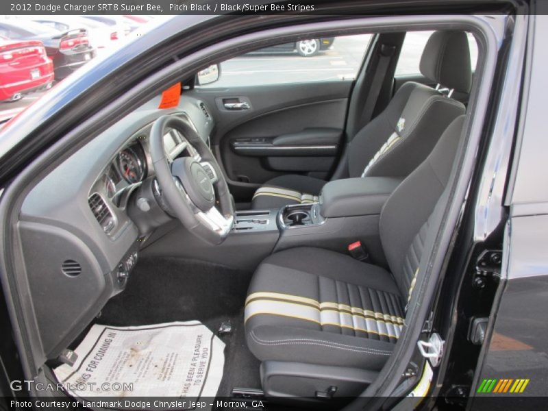  2012 Charger SRT8 Super Bee Black/Super Bee Stripes Interior