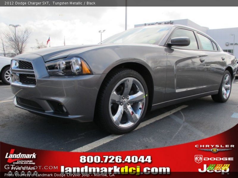 Tungsten Metallic / Black 2012 Dodge Charger SXT
