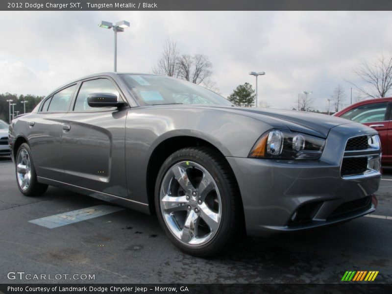 Tungsten Metallic / Black 2012 Dodge Charger SXT