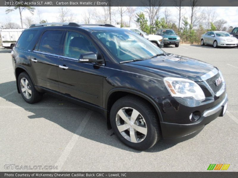 Carbon Black Metallic / Ebony 2012 GMC Acadia SLT AWD