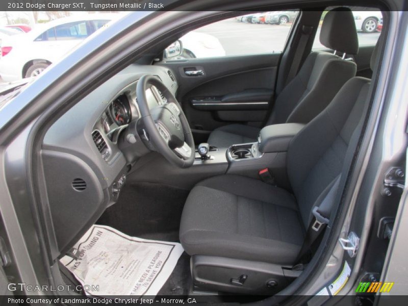Tungsten Metallic / Black 2012 Dodge Charger SXT