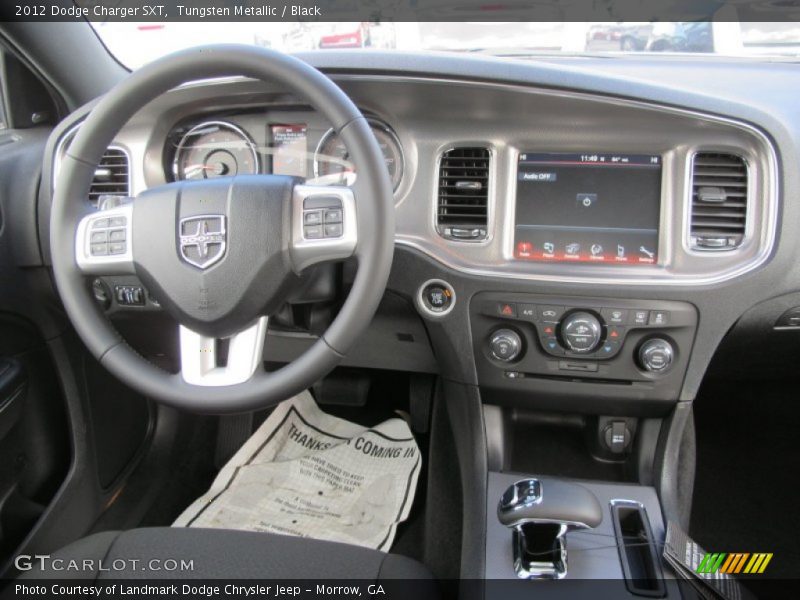 Tungsten Metallic / Black 2012 Dodge Charger SXT