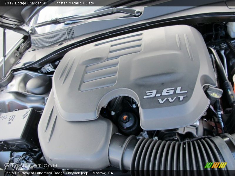 Tungsten Metallic / Black 2012 Dodge Charger SXT