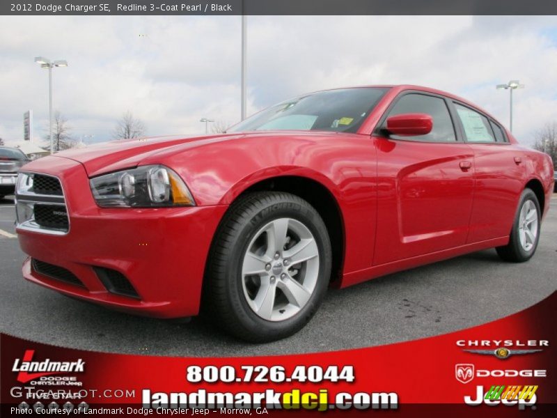 Redline 3-Coat Pearl / Black 2012 Dodge Charger SE