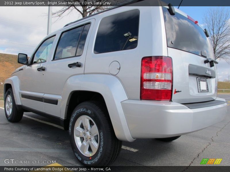 Bright Silver Metallic / Dark Slate Gray 2012 Jeep Liberty Sport