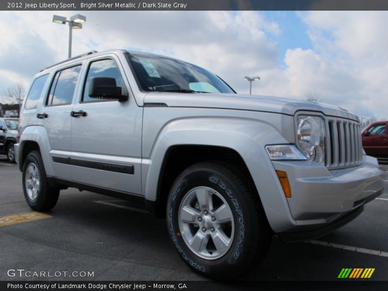 Bright Silver Metallic / Dark Slate Gray 2012 Jeep Liberty Sport