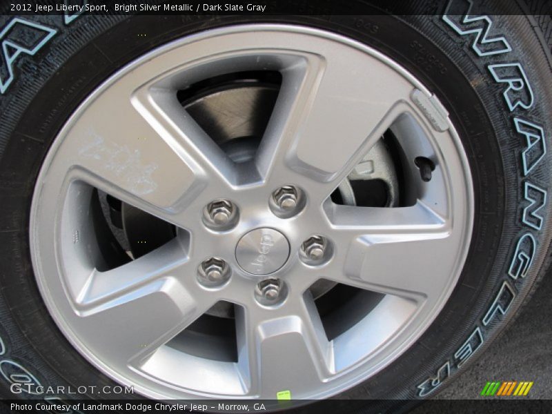 Bright Silver Metallic / Dark Slate Gray 2012 Jeep Liberty Sport