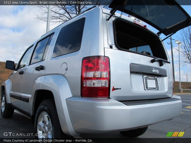Bright Silver Metallic / Dark Slate Gray 2012 Jeep Liberty Sport