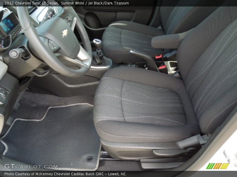 Summit White / Jet Black/Dark Titanium 2012 Chevrolet Sonic LT Sedan