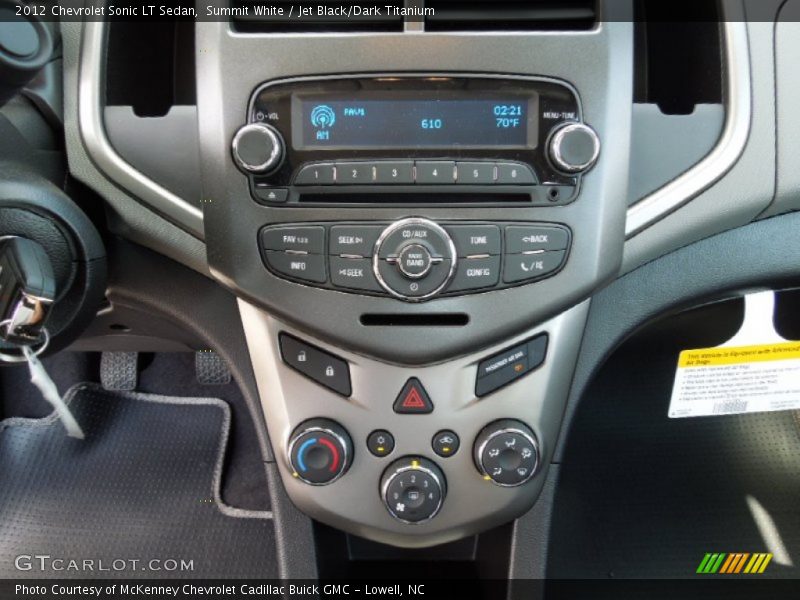 Controls of 2012 Sonic LT Sedan