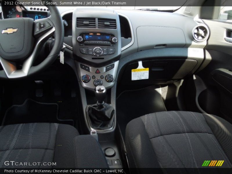 Summit White / Jet Black/Dark Titanium 2012 Chevrolet Sonic LT Sedan