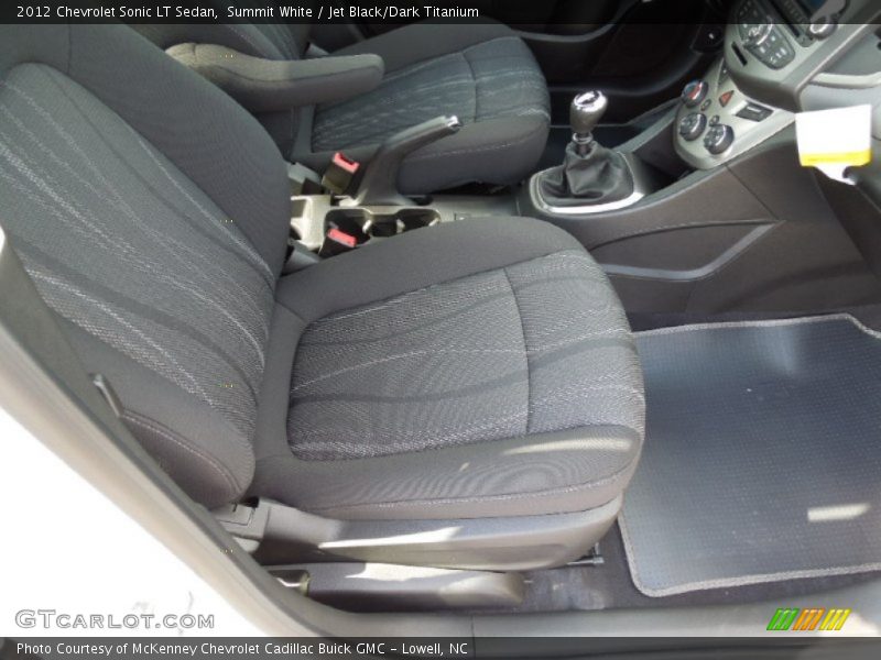 Summit White / Jet Black/Dark Titanium 2012 Chevrolet Sonic LT Sedan