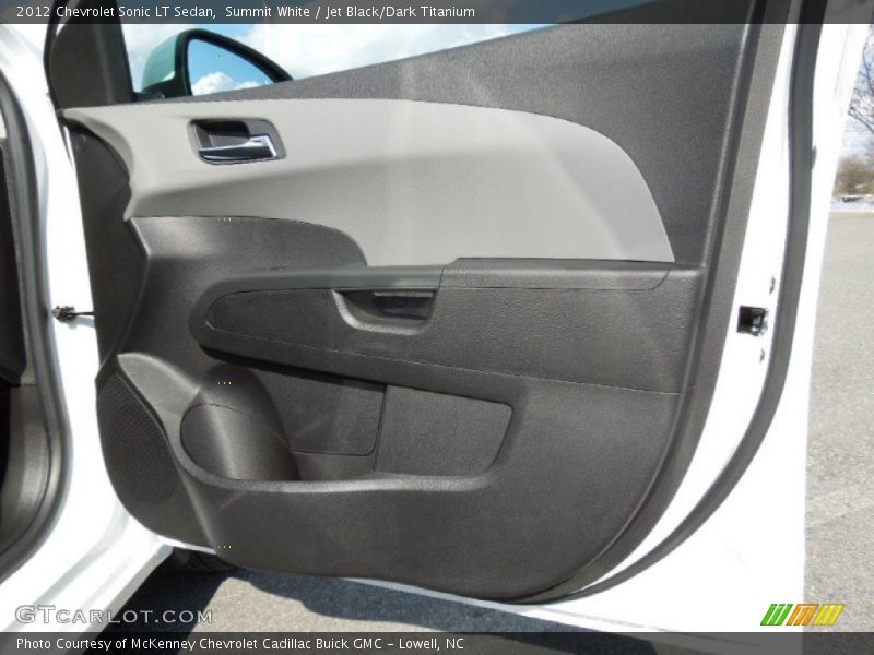 Summit White / Jet Black/Dark Titanium 2012 Chevrolet Sonic LT Sedan