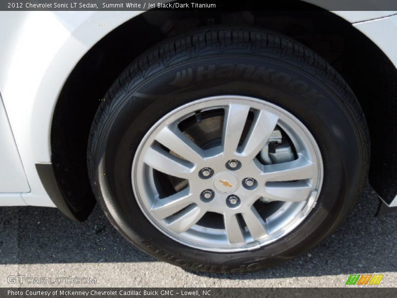 Summit White / Jet Black/Dark Titanium 2012 Chevrolet Sonic LT Sedan