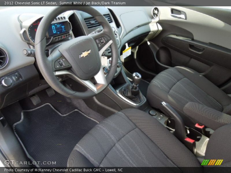 Jet Black/Dark Titanium Interior - 2012 Sonic LT Sedan 