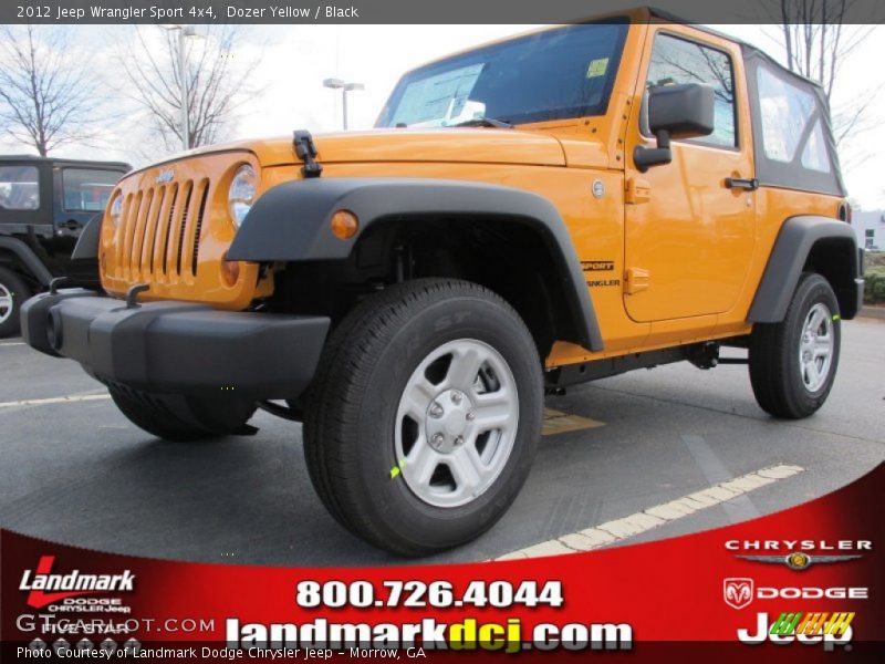 Dozer Yellow / Black 2012 Jeep Wrangler Sport 4x4