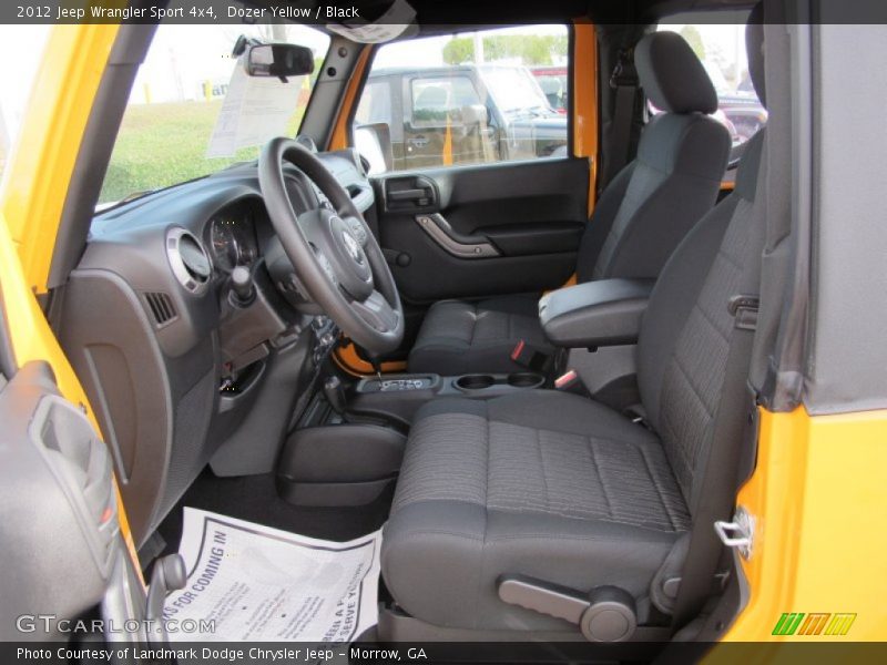 Dozer Yellow / Black 2012 Jeep Wrangler Sport 4x4