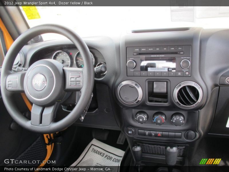 Dozer Yellow / Black 2012 Jeep Wrangler Sport 4x4
