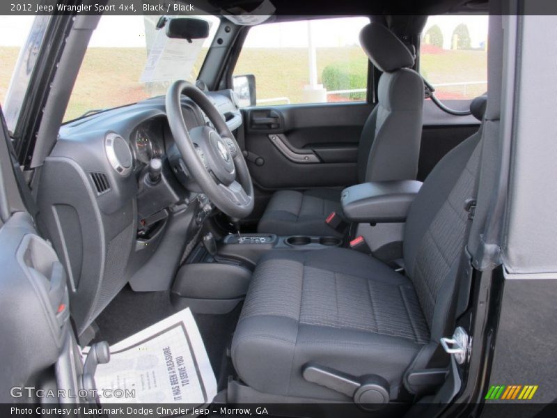 Black / Black 2012 Jeep Wrangler Sport 4x4