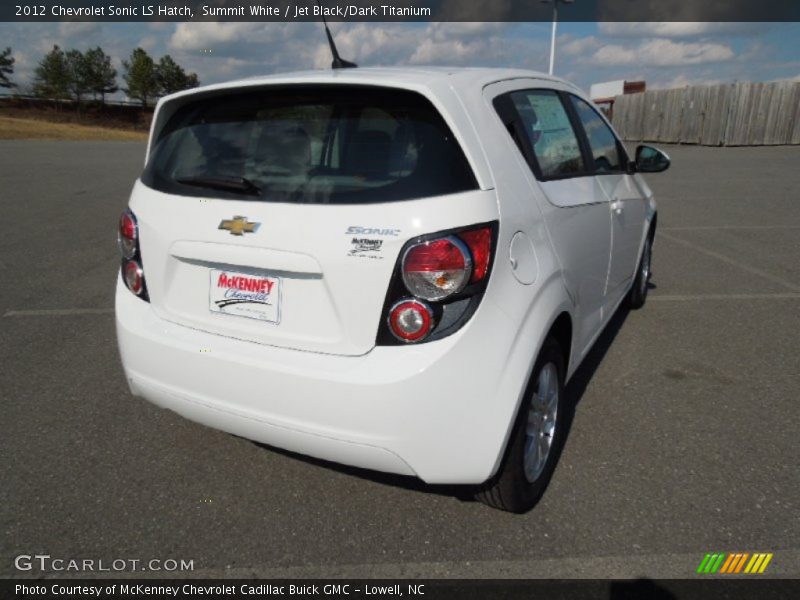 Summit White / Jet Black/Dark Titanium 2012 Chevrolet Sonic LS Hatch