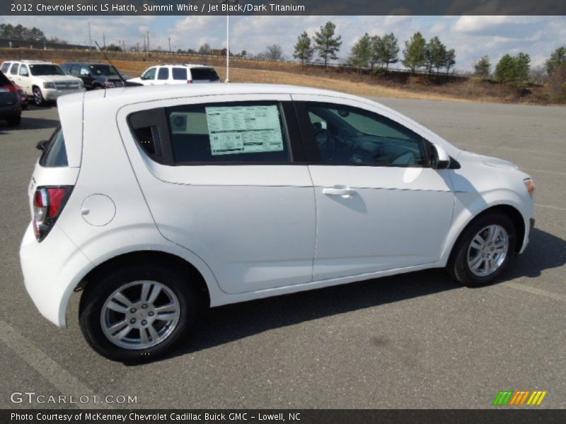 Summit White / Jet Black/Dark Titanium 2012 Chevrolet Sonic LS Hatch