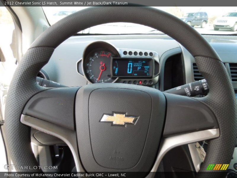 Summit White / Jet Black/Dark Titanium 2012 Chevrolet Sonic LS Hatch