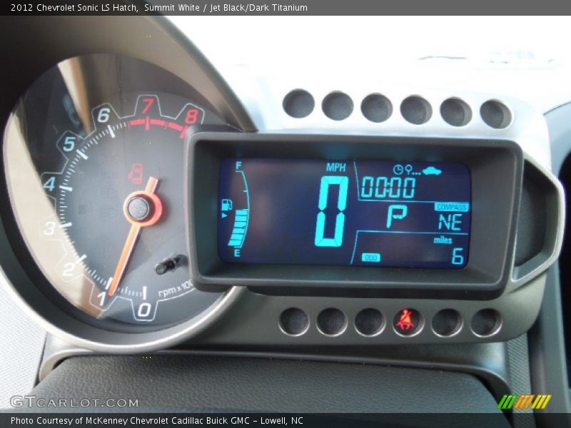 Summit White / Jet Black/Dark Titanium 2012 Chevrolet Sonic LS Hatch