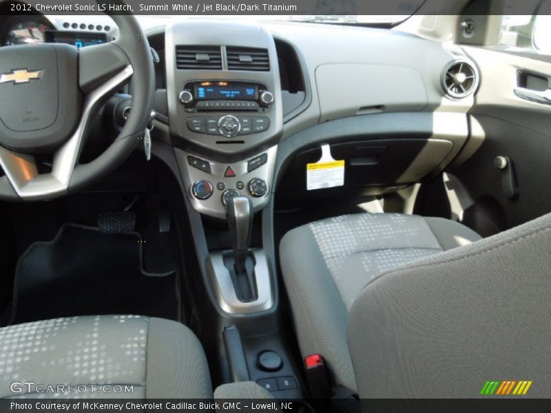 Summit White / Jet Black/Dark Titanium 2012 Chevrolet Sonic LS Hatch