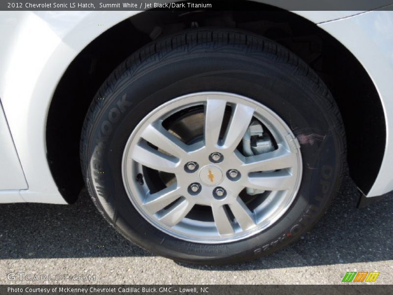 Summit White / Jet Black/Dark Titanium 2012 Chevrolet Sonic LS Hatch
