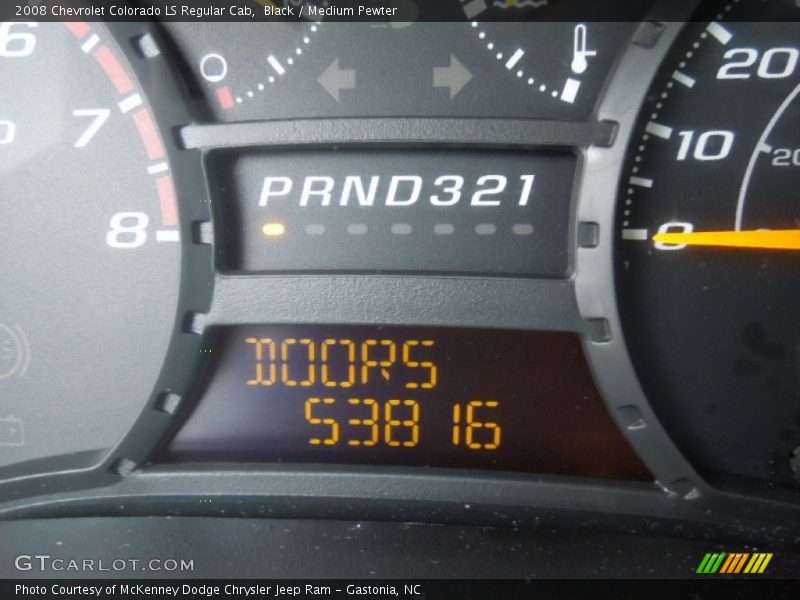 Black / Medium Pewter 2008 Chevrolet Colorado LS Regular Cab