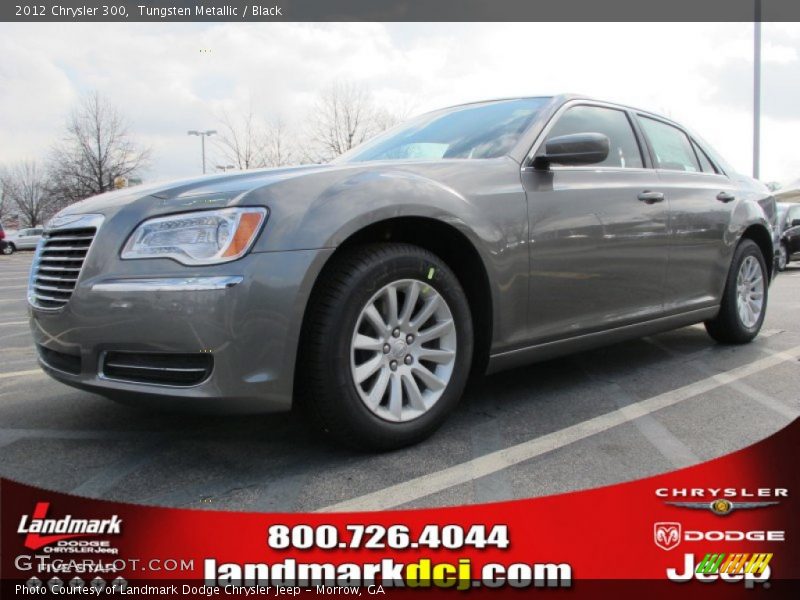 Tungsten Metallic / Black 2012 Chrysler 300