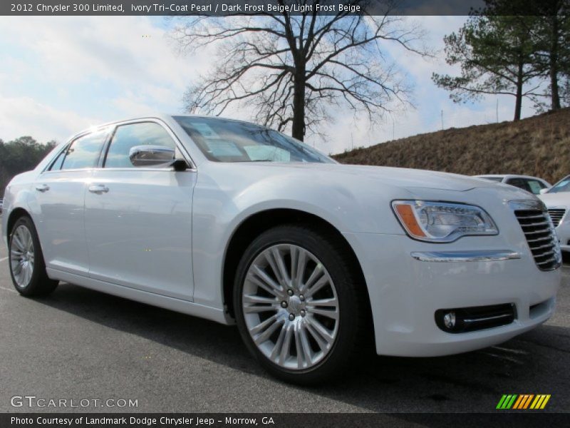Ivory Tri-Coat Pearl / Dark Frost Beige/Light Frost Beige 2012 Chrysler 300 Limited