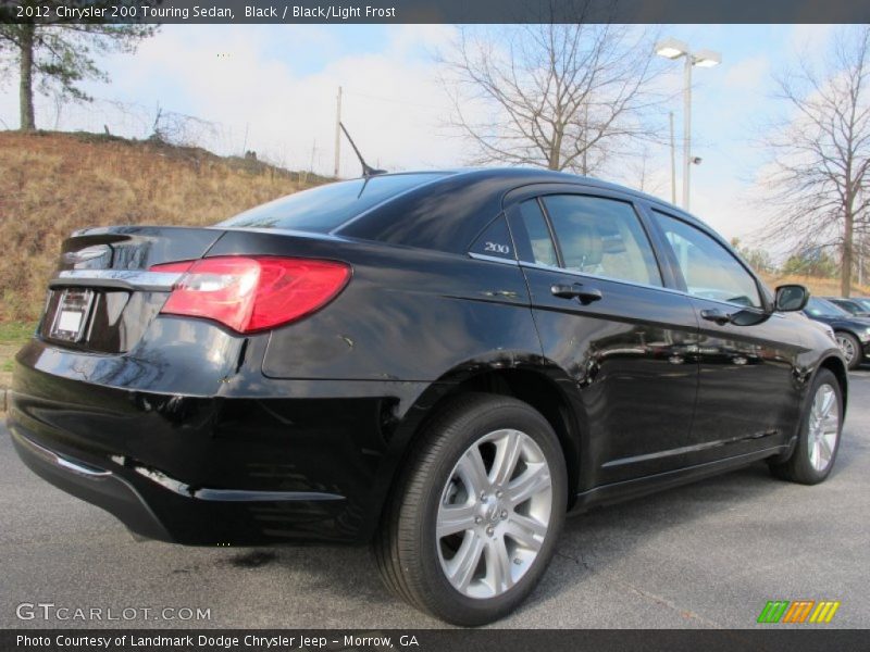 Black / Black/Light Frost 2012 Chrysler 200 Touring Sedan