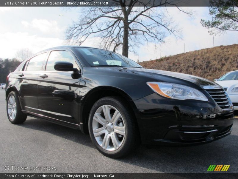 Black / Black/Light Frost 2012 Chrysler 200 Touring Sedan